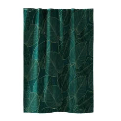 douceur d'intu017drieur Rideau de douche à anneaux (180 x 200 cm) Jade Vert