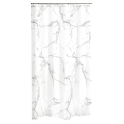 douceur d'intu017drieur Rideau de douche à anneaux (180 x 200 cm) Marbre Gris Sale
