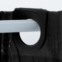TENDANCE Rideau de douche avec œillets integrés (180 x 200 cm) Carrés Noir Sale