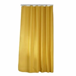 douceur d'intu017drieur Rideau de douche effet tissé à anneaux (180 x 200 cm) Quartz Jaune ocre Outlet