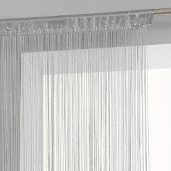 ATMOSPHERA Rideau de fil (90 x H200 cm) Uni Gris Outlet