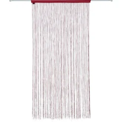 ATMOSPHERA Rideau de fil (90 x H200 cm) Uni Rouge grenat Bordeaux New