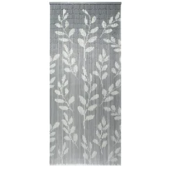 LUANCE Rideau de porte bambou (90 x 200 cm) Eucalyptus Gris Discount