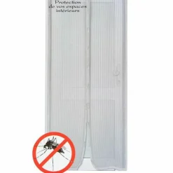 LUANCE Rideau de porte Moustiquaire (100 x H220 cm) Aimanté Gris Clearance