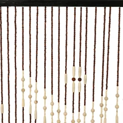 #N/A Rideau de porte perles bambou (90 x 200 cm) Roy Marron Sale