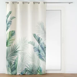 douceur d'intu017drieur Rideau effet lin (140 x 260 cm) Native Vert Sale