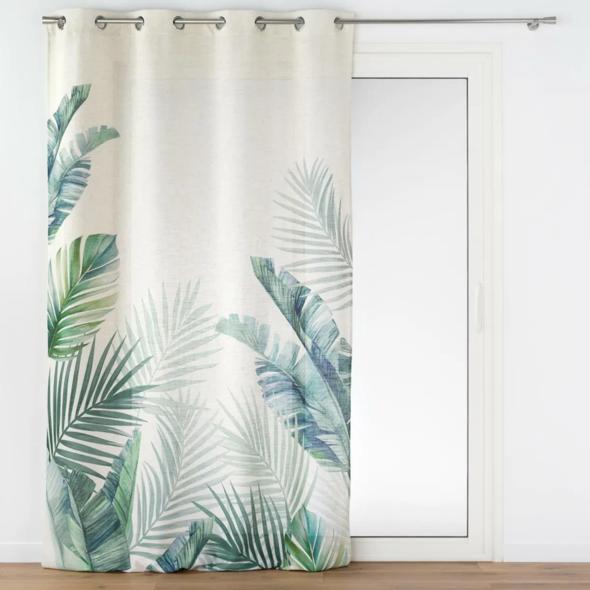 douceur d'intu017drieur Rideau effet lin (140 x 260 cm) Native Vert Sale