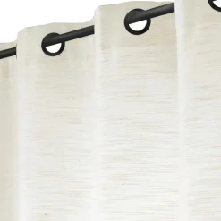 douceur d'intu017drieur Rideau effet lin tissé (140 x 260 cm) Nando Ecru