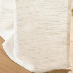 douceur d'intu017drieur Rideau effet lin tissé (140 x 260 cm) Nando Ecru