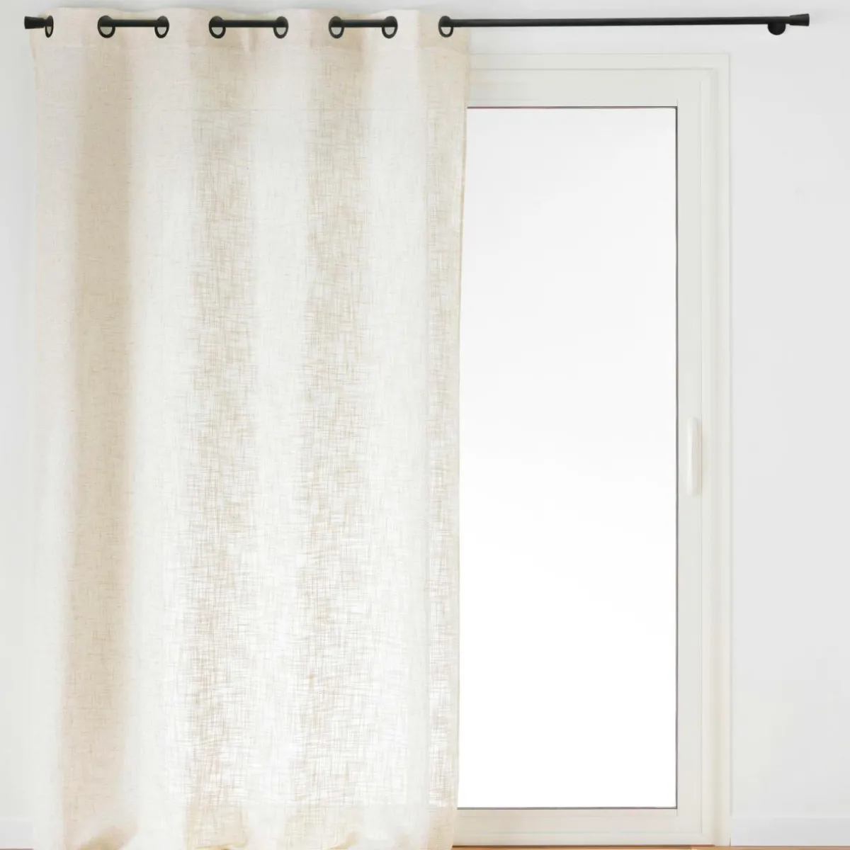 douceur d'intu017drieur Rideau effet lin tissé (140 x 260 cm) Igor Ecru New