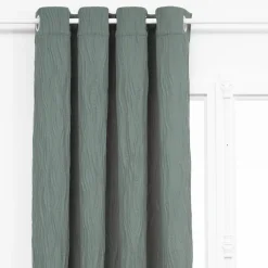 Atmosphera, cru017dateur d'intu017drieur Rideau effet plissé (135 x 260 cm) Maely Bleu Hot