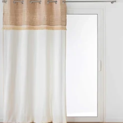 douceur d'intu017drieur Rideau en coton et jute (140 x 240 cm) Cirrus Beige Online