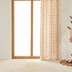 Atmosphera cru017dateur d'intu017drieur for kids Rideau enfant coton recyclé (140 x 260 cm) Amour Multicolore