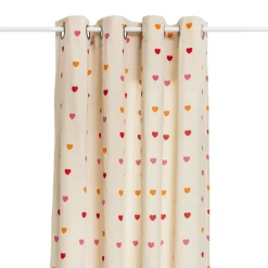 Atmosphera cru017dateur d'intu017drieur for kids Rideau enfant coton recyclé (140 x 260 cm) Amour Multicolore