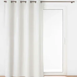 douceur d'intu017drieur Rideau flanelle relief (140 x 260 cm) Java Blanc Clearance