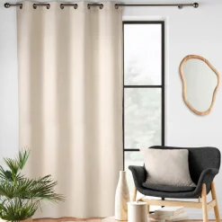 douceur d'intu017drieur Rideau flanelle relief (140 x 260 cm) Java Ecru Discount
