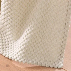 douceur d'intu017drieur Rideau flanelle relief (140 x 260 cm) Java Ecru Discount