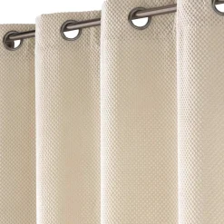 douceur d'intu017drieur Rideau flanelle relief (140 x 260 cm) Java Ecru Discount