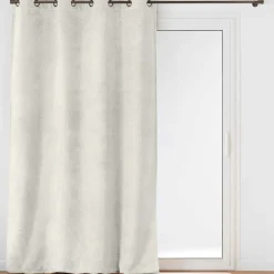 douceur d'intu017drieur Rideau flanelle relief (140 x 240 cm) Flanela Ecru Online