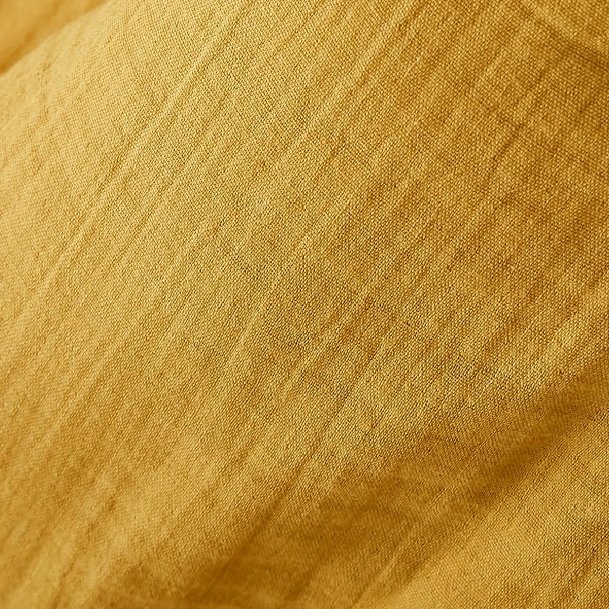 EMINZA Rideau gaze de coton galon fronceur (140 x 240 cm) Gaïa Jaune safran Discount