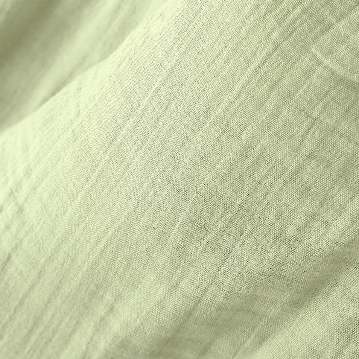 EMINZA Rideau gaze de coton galon fronceur (140 x 240 cm) Gaïa Vert tilleul Clearance