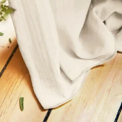 EMINZA Rideau gaze de coton galon fronceur (140 x 240 cm) Gaïa pampa Beige Sale