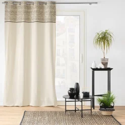 douceur d'intu017drieur Rideau œillets (140 x 240 cm) Camalia Ecru Hot