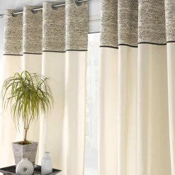 douceur d'intu017drieur Rideau œillets (140 x 240 cm) Camalia Ecru Hot