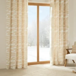 Atmosphera, cru017dateur d'intu017drieur Rideau œillets (140 x 260 cm) Madini Beige Clearance