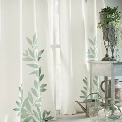 douceur d'intu017drieur Rideau œillets (140 x 260 cm) Nymphea Vert menthe