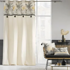 douceur d'intu017drieur Rideau œillets (140 x 240 cm) Papaya Ecru Sale