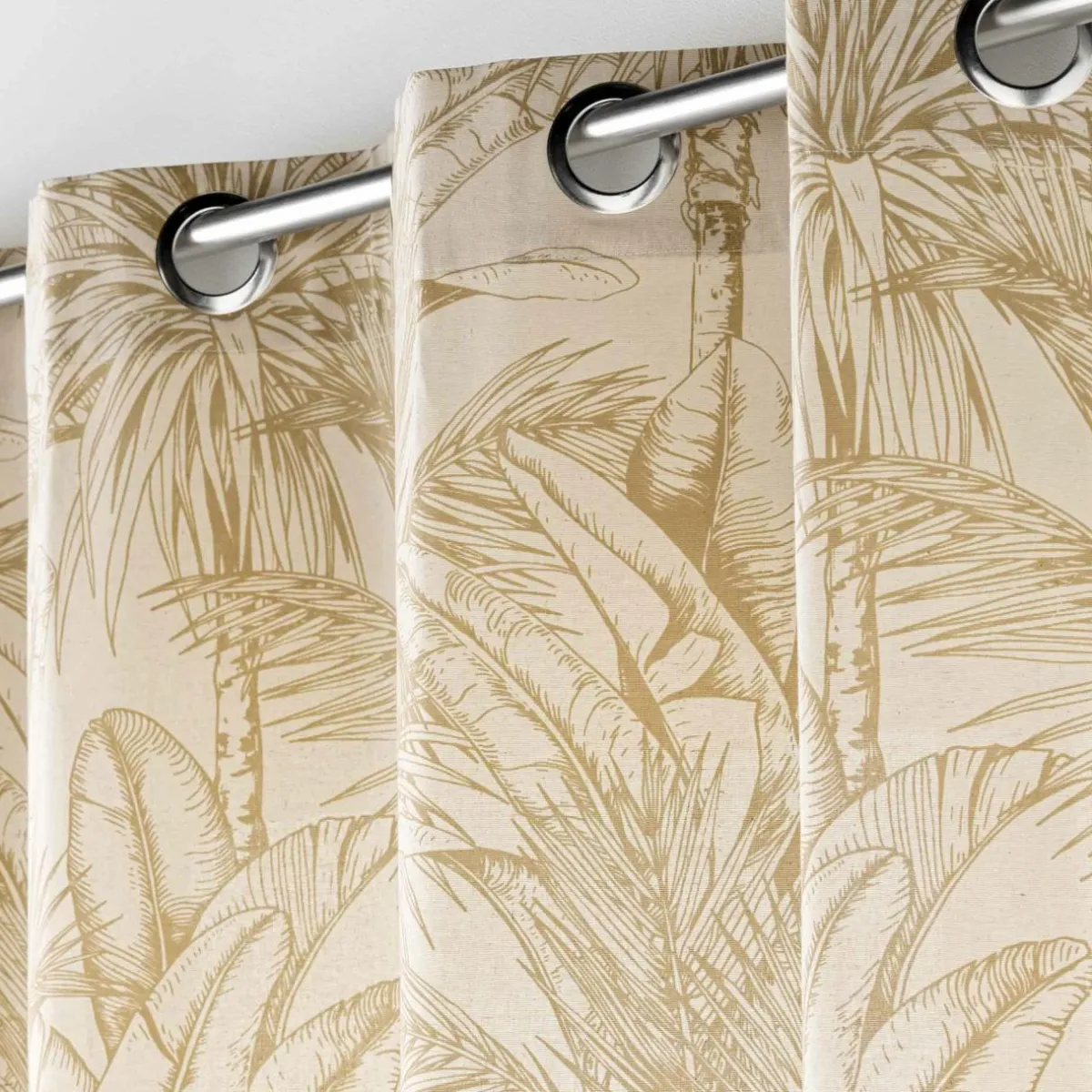 douceur d'intu017drieur Rideau œillets coton (140 x 240 cm) Dune Beige Sale