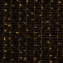 FEERIC LIGHTS Rideau lumineux H2 m L1,5 m 300 LED Blanc chaud Discount