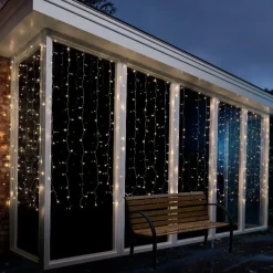 KAEMINGK Rideau lumineux H1,50 m L2,25 m 240 LED Super chaser Blanc chaud Best