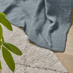 EMINZA Rideau lyocell Tencel™ ajustable (140 x max 270 cm) Olivia stone Bleu