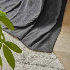 EMINZA Rideau lyocell Tencel™ ajustable (140 x max 270 cm) Olivia granit Gris New