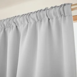 EMINZA Rideau obscurcissant galon fronceur (140 x 260 cm) Dark Gris clair Clearance