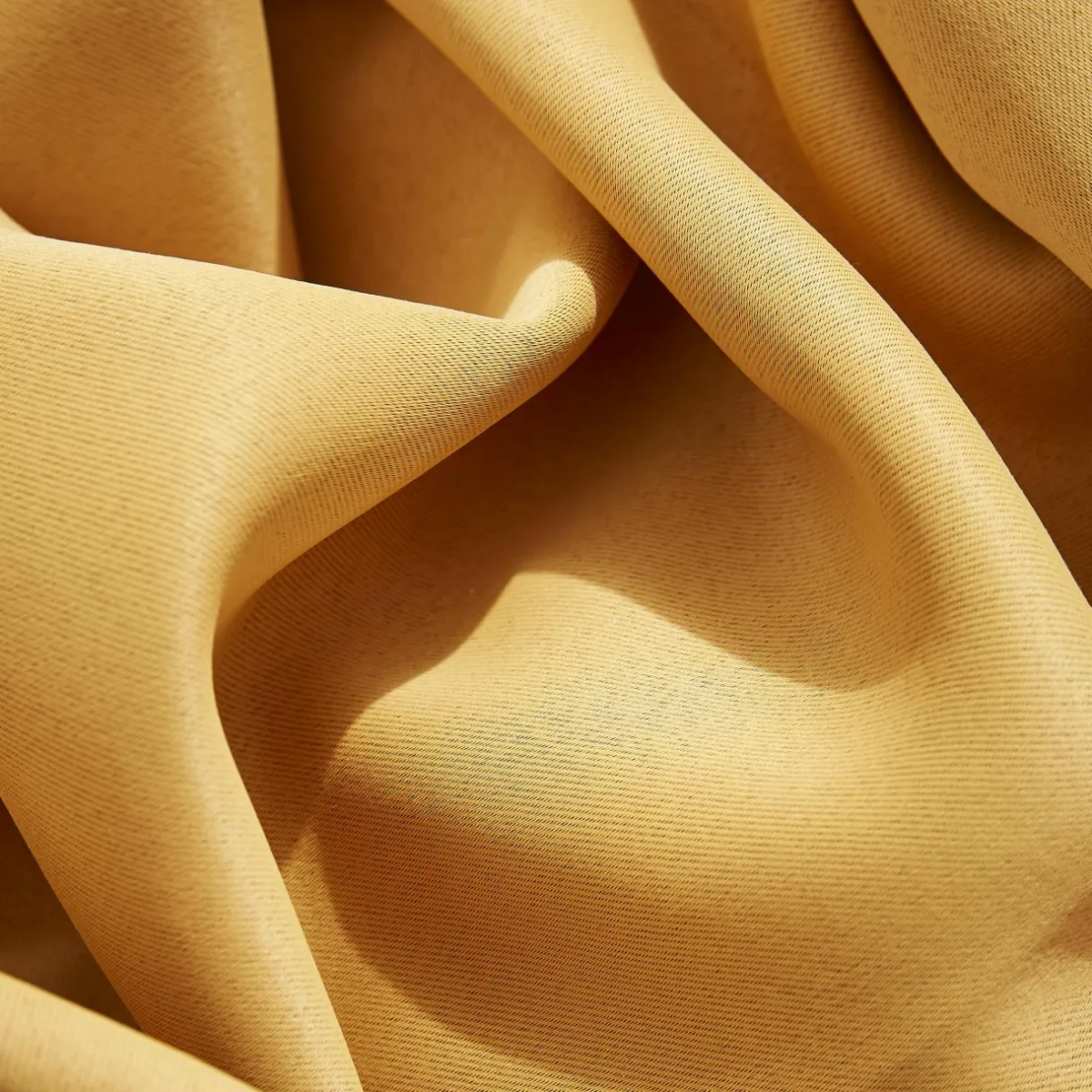 EMINZA Rideau obscurcissant galon fronceur (140 x 260 cm) Dark Jaune moutarde