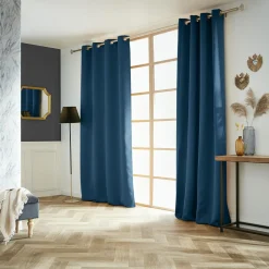 EMINZA Rideau obscurcissant (140 x 280 cm) Dark Bleu pétrole Outlet