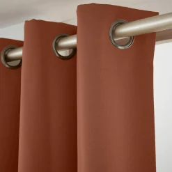 EMINZA Rideau obscurcissant (140 x 260 cm) Dark Terracotta Outlet