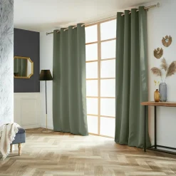 EMINZA Rideau obscurcissant (140 x 260 cm) Dark Vert kaki Outlet