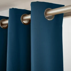 EMINZA Rideau obscurcissant (180 x 260 cm) Dark Bleu pétrole Discount