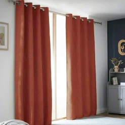 EMINZA Rideau obscurcissant thermique (140 x 240 cm) Alba Terracotta Clearance