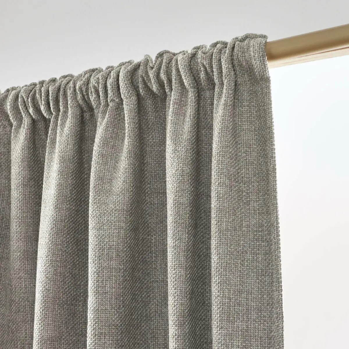 EMINZA Rideau obscurcissant thermique galon fronceur (180 x 260 cm) Alba Taupe Sale