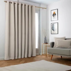 EMINZA Rideau obscurcissant thermique (280 x 240 cm) Minuit Taupe Outlet
