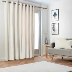 EMINZA Rideau obscurcissant thermique (280 x 240 cm) Minuit sable Beige Hot