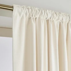 EMINZA Rideau obscurcissant thermique galon fronceur (140 x 240 cm) Minuit sable Beige Discount