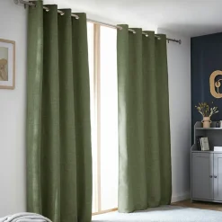 EMINZA Rideau obscurcissant thermique (140 x 280 cm) Alba Vert kaki Clearance