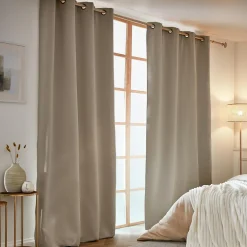 EMINZA Rideau obscurcissant thermique (140 x 240 cm) Calore Taupe Outlet