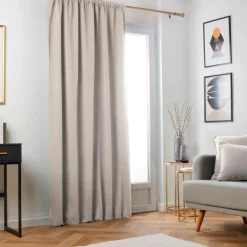 EMINZA Rideau obscurcissant thermique galon fronceur (140 x 240 cm) Minuit Taupe New